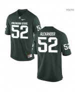 Youth Michigan State Spartans NCAA #52 Dillon Alexander Green Authentic Nike Stitched College Football Jersey IX32Z86NF